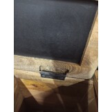 vidaXL Wastafelkast met plank Bruin 55 x 35 x 60 cm Massief Mango Hout