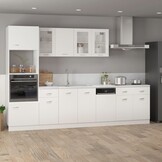vidaXL Onderkast met lade Lyon 80x46x81,5 cm bewerkt hout wit