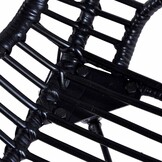 vidaXL Eetkamerstoelen 4 st natuurlijk rattan zwart