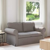 vidaXL Bank Taupe 155 x 82 x 80 cm Stof
