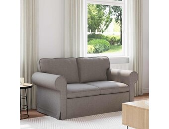 vidaXL Bank Taupe 155 x 82 x 80 cm Stof