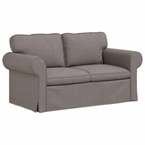 vidaXL Bank Taupe 155 x 82 x 80 cm Stof