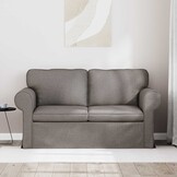 vidaXL Bank Taupe 155 x 82 x 80 cm Stof