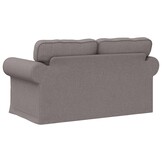 vidaXL Bank Taupe 155 x 82 x 80 cm Stof