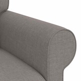 vidaXL Bank Taupe 155 x 82 x 80 cm Stof