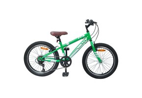 vidaXL Mountainbike 24 Inch 6 Versnellingen Groen - 41% Korting