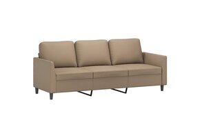 Driezitsbank Cappuccino Kunstleer 180 cm - 35% Korting