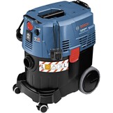 Bosch Professional stofzuiger voor nat en droog GAS 55 M AFC (incl. spleetzuigmond, 35mmØ, afvoerzak, bocht, vloerzuigmondset, 1 platte plooifilter PES, 3x0,35m zuigbuis, slang 5m met gereedschapsmof) - Maat 55 Liter, Stofklasse M