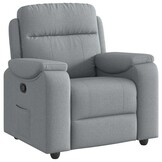 Verstelbare Fauteuil Stof Lichtgrijs - 52% Korting