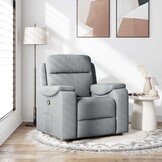 Verstelbare Fauteuil Stof Lichtgrijs - 52% Korting