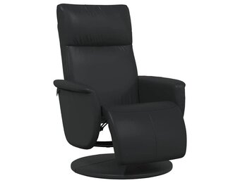 vidaXL Massage Recliner Stoel Zwart Nep Leer