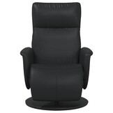 vidaXL Massage Recliner Stoel Zwart Nep Leer