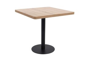 Bistrotafel 80x80 cm MDF Lichtbruin - 47% Korting