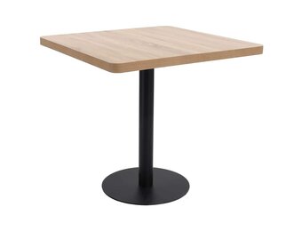 vidaXL Bistrotafel 80x80 cm MDF lichtbruin