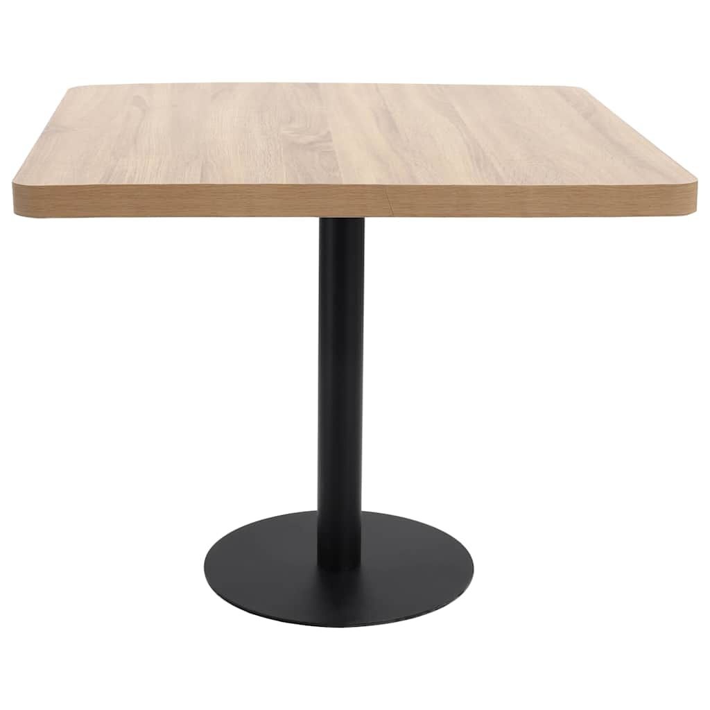 vidaXL Bistrotafel 80x80 cm MDF lichtbruin