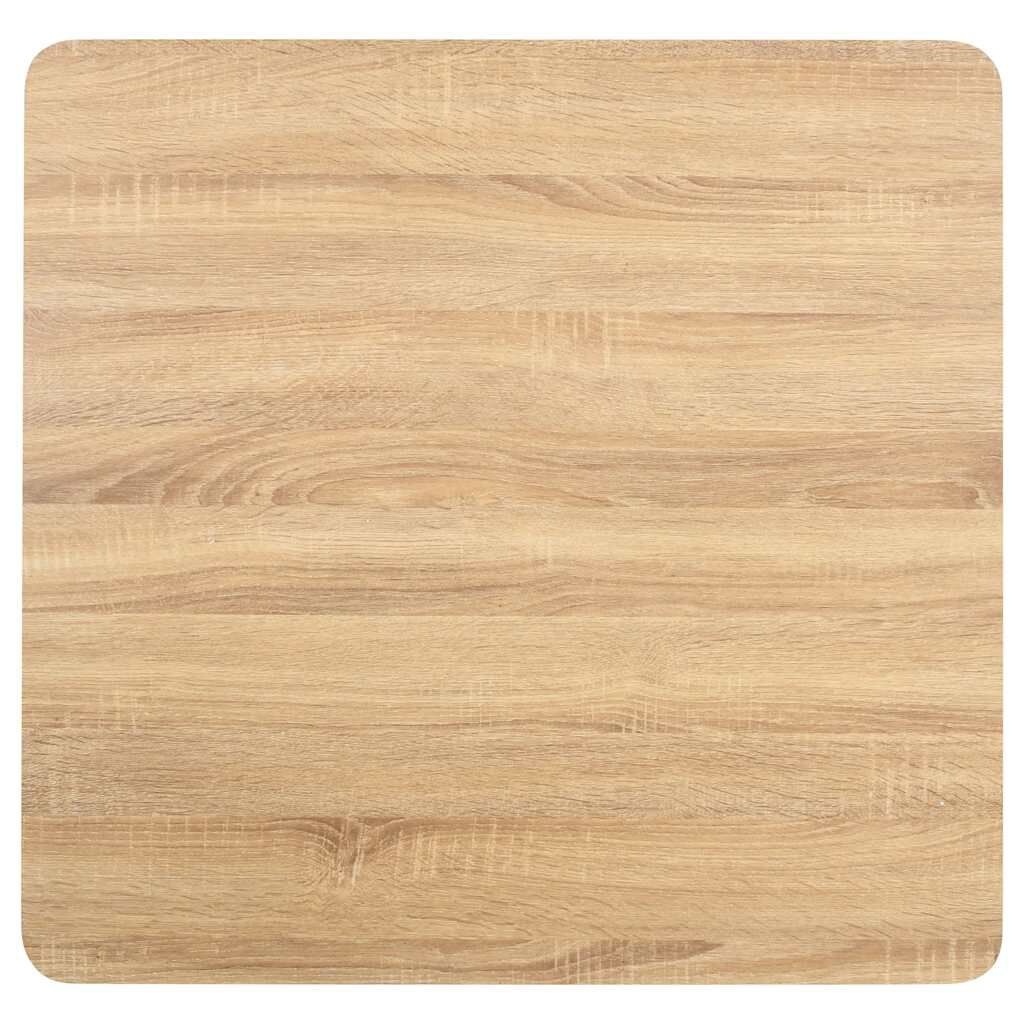 vidaXL Bistrotafel 80x80 cm MDF lichtbruin