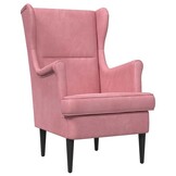 vidaXL Fauteuil Roze Fluweel