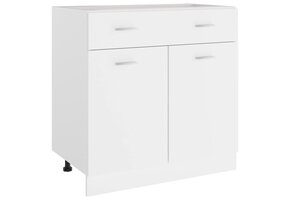 vidaXL Onderkast met Lade Lyon (80x46x81,5 cm) Wit - 46% Korting