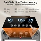 Cursor Loopband voor thuis, inklapbaar, met helling 15%, loopbanden 12 km/u, Treadmill for Home met 3,0 pk motor en led-display, maximale belasting 136 kg, compact