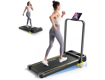 YPOO 3-in-1 Compacte Loopband - Inklapbaar met Hellingshoek - 2,5 PK - Zwart