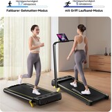 YPOO 3-in-1 Compacte Loopband - Inklapbaar met Hellingshoek - 2,5 PK - Zwart