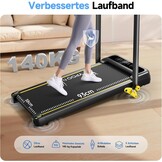 YPOO 3-in-1 Compacte Loopband - Inklapbaar met Hellingshoek - 2,5 PK - Zwart