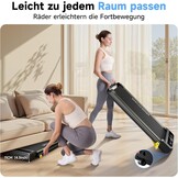 YPOO 3-in-1 Compacte Loopband - Inklapbaar met Hellingshoek - 2,5 PK - Zwart