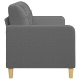 Donkergrijze 3-zitsbank 180 cm stof, 35% korting