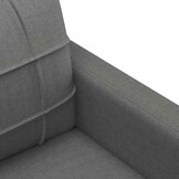 Donkergrijze 3-zitsbank 180 cm stof, 35% korting