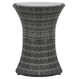 VidaXL Bistroset 3-delig Poly Rattan Grijs - 35% Korting