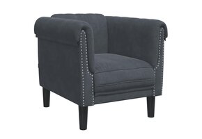 VidaXL Fauteuil Fluweel Donkergrijs - 47% Korting!