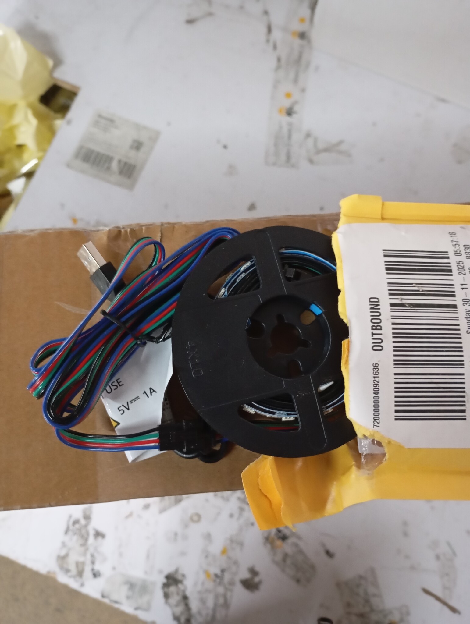 vidaXL LED-strip 2 st Zwart SMD5050