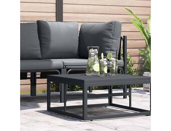 vidaXL Loungeset Antraciet Staal 70x70,5x32cm - 34% Korting
