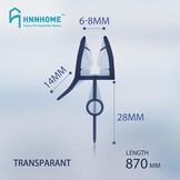 Douche- en badschermafdichting 870mm Transparant voor glas 6-8mm | Waterdicht & Eenvoudige installatie