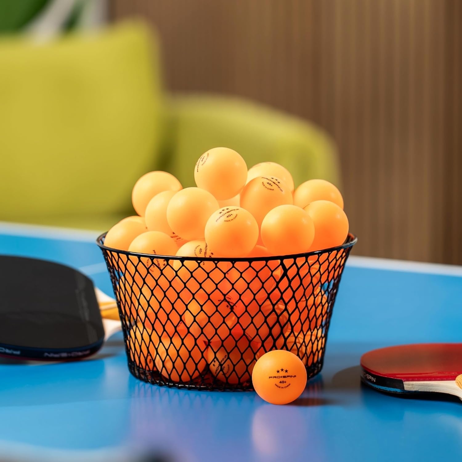 Oranje Tafeltennisballen 3-Ster 40+ ABS voor binnen en buiten