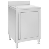 VidaXL Keukenkast met Afdruipplaat RVS - 60x60 cm - 55% Korting
