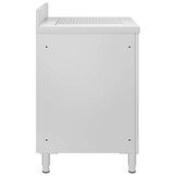 VidaXL Keukenkast met Afdruipplaat RVS - 60x60 cm - 55% Korting