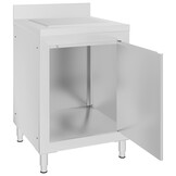 VidaXL Keukenkast met Afdruipplaat RVS - 60x60 cm - 55% Korting