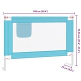 Bedhekje voor peuters 100x25cm stof blauw - 34% korting