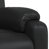 vidaXL Fauteuil verstelbaar kunstleer zwart