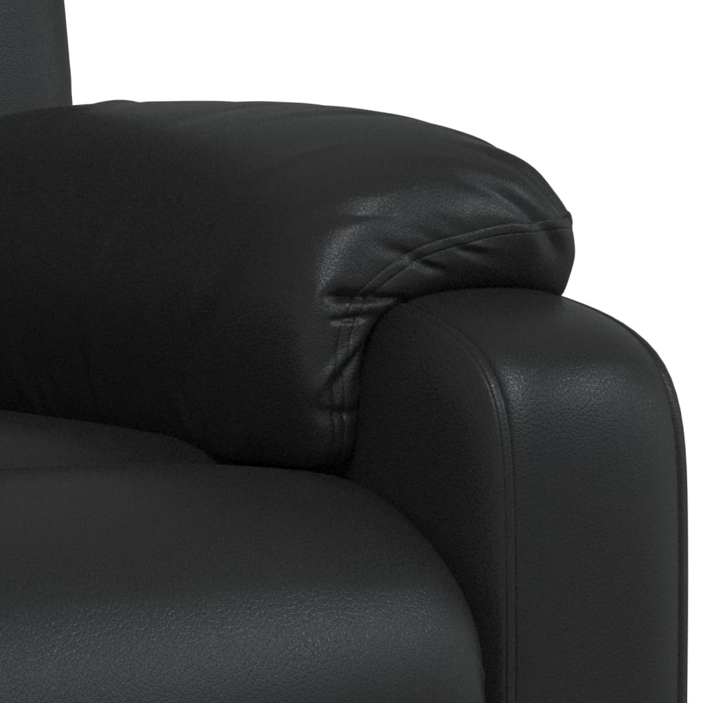 vidaXL Fauteuil verstelbaar kunstleer zwart