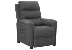 Verstelbare Fauteuil Stof Donkergrijs - 35% Korting