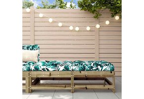 VidaXL Voetenbank Tuin met Kussens (2 stuks) - 46% Korting