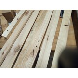 vidaXL Tuinbanken 2 st zonder armleuningen met kussens grenenhout
