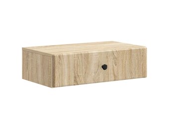 vidaXL Wandmontage Zijtafel Sonoma Eiken 59 x 34,5 x 17 cm