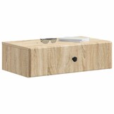 vidaXL Wandmontage Zijtafel Sonoma Eiken 59 x 34,5 x 17 cm