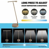 LED Pianolamp Mat Goud Aluminium - 34% Korting
