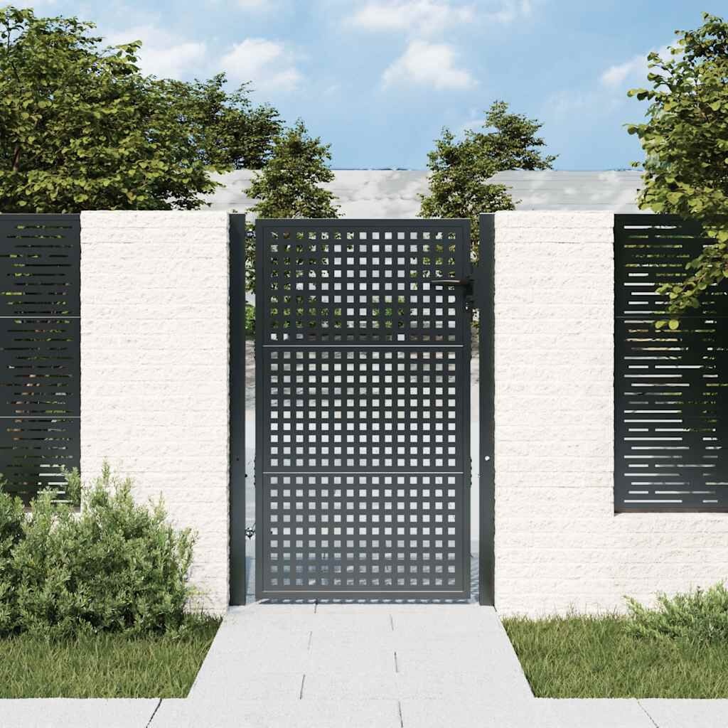 Tuinpoort Staal Antraciet 105x200 cm - 35% Korting