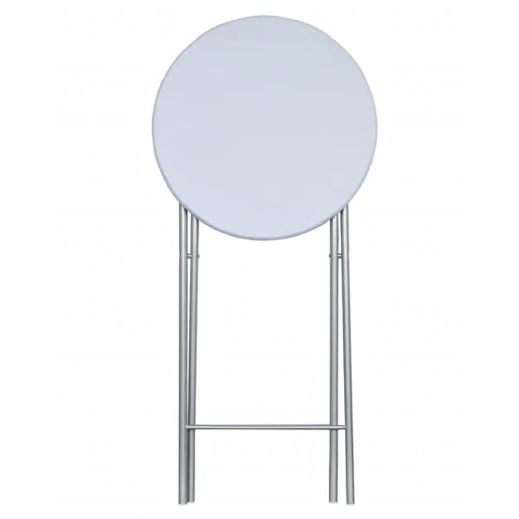 Set van 4 Witte Statafels MDF met Stalen Poten - 35% Korting