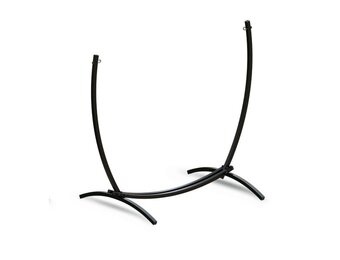 2-in-1 Hangmat & Hangstoel Standaard - Zwart Gepoedercoat Staal - 34% Korting